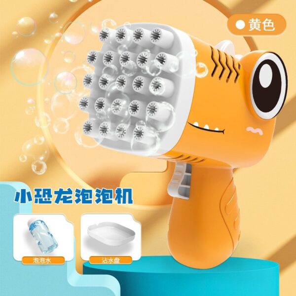 Súng đồ chơi bắn bong bóng hình khủng long - Ảnh 3