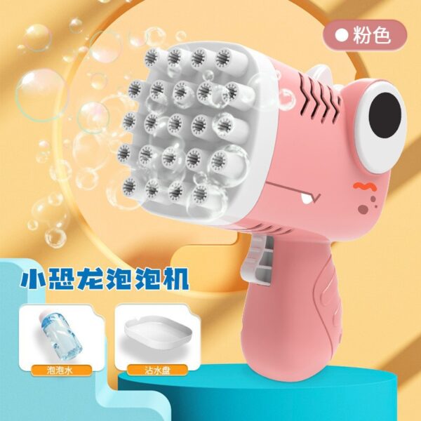 Súng đồ chơi bắn bong bóng hình khủng long - Ảnh 4