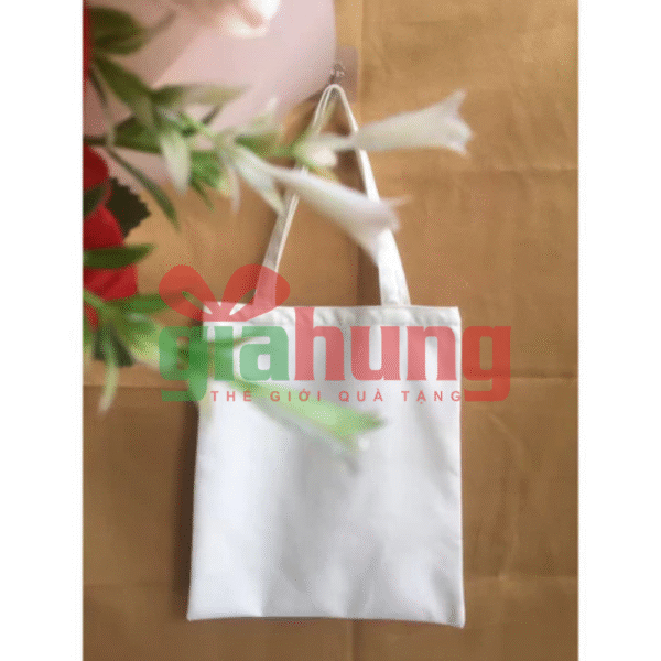Túi vải canvas trắng in hình theo yêu cầu – Bền đẹp, giá rẻ