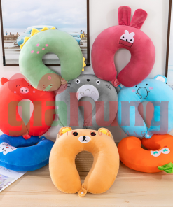 Gối Chữ U Hình Thú Bông Mềm