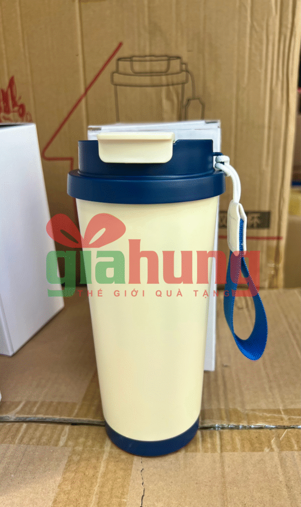 Ly Giữ Nhiệt Nắp Khóa Chống Tràn, Kèm Dây Đeo Tiện Lợi - Ảnh 6