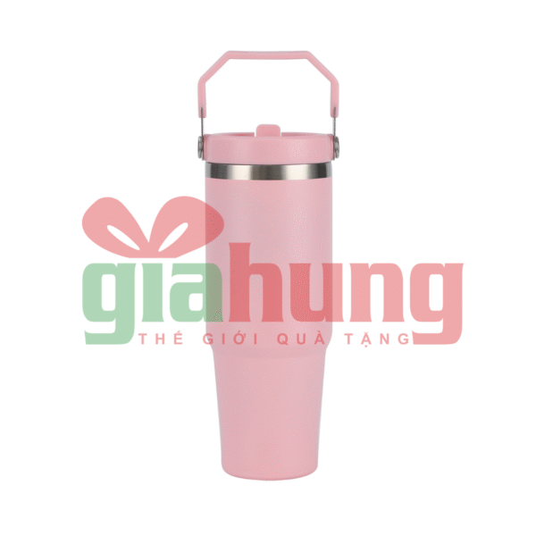 Ly Giữ Nhiệt Dung Tích Lớn, Nắp Khóa Tiện Lợi, Quai Xách Thời Trang - Ảnh 6