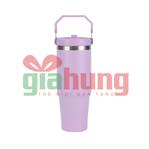 Ly Giữ Nhiệt Dung Tích Lớn, Nắp Khóa Tiện Lợi, Quai Xách Thời Trang - Ảnh 5