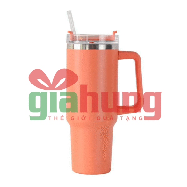 Ly Giữ Nhiệt Inox 304 Có Quai, Kèm Ống Hút 900ml Nhiều Màu - Ảnh 9