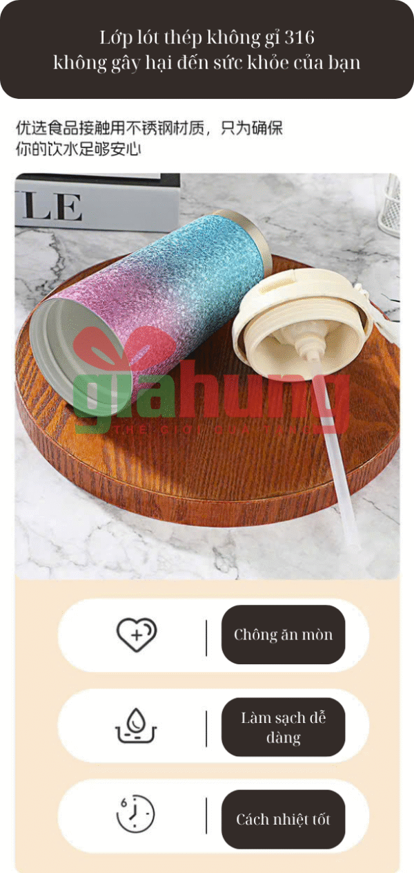 Bình giữ nhiệt lấp lánh - Ảnh 3