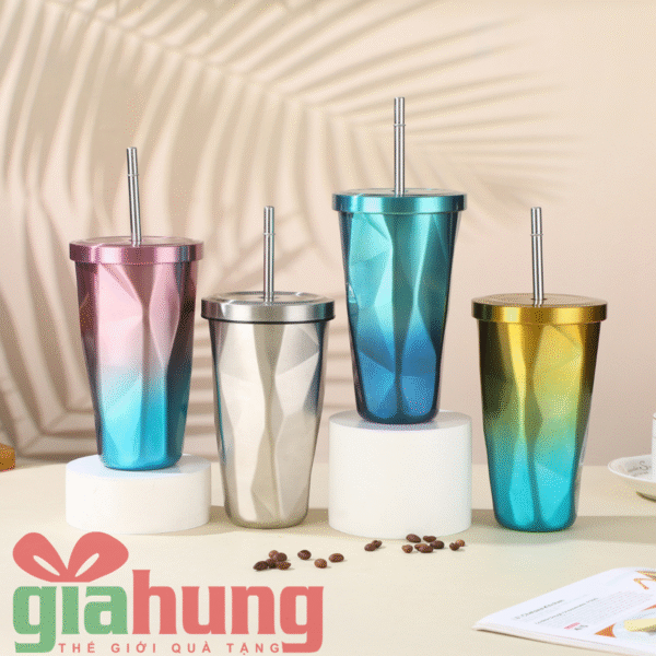 Ly Giữ Nhiệt Inox 304 Có Ống Hút - Ảnh 2
