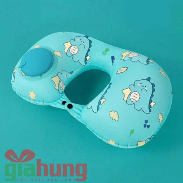 Gối Chữ U Bơm Hơi Du Lịch PVC Cao Cấp - Ảnh 5