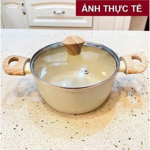 Bộ nồi chống dính cao cấp vân đá - Ảnh 3