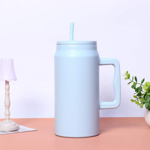 Ly giữ nhiệt inox có tay cầm và ống hút - Ảnh 8