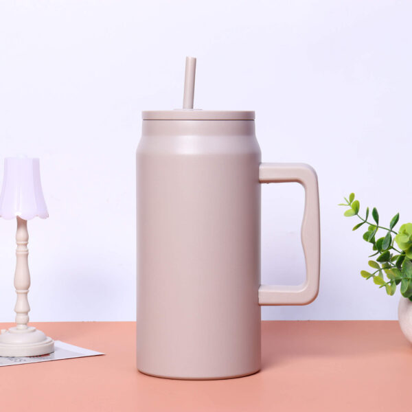 Ly giữ nhiệt inox có tay cầm và ống hút - Ảnh 7