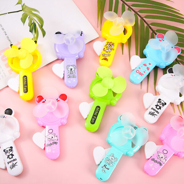 Quạt mini cầm tay hoạt hình dễ thương - Ảnh 2