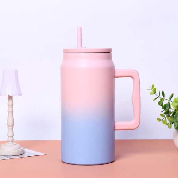 Ly giữ nhiệt inox có tay cầm và ống hút - Ảnh 5