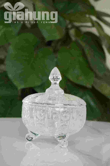 Bình pha lê đựng bánh kẹo sang trọng