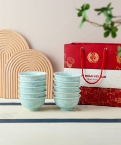 BỘ CHÉN SỨ MEN NGỌC – QUÀ TẶNG CÔNG ĐOÀN & ĐẠI HỘI