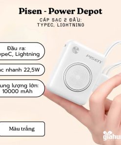 Pin Sạc Dự Phòng Pisen Power Depot 10.000mAh