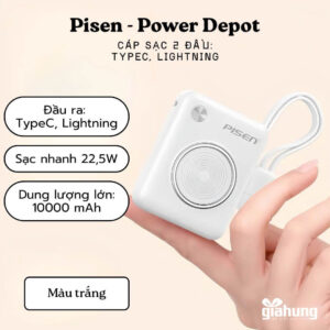 Pin Sạc Dự Phòng Pisen Power Depot 10.000mAh