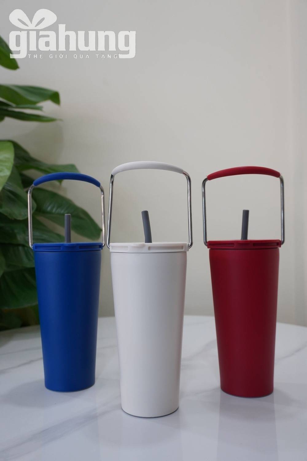 Ly Giữ Nhiệt Inox Cao Cấp Có Quai Xách